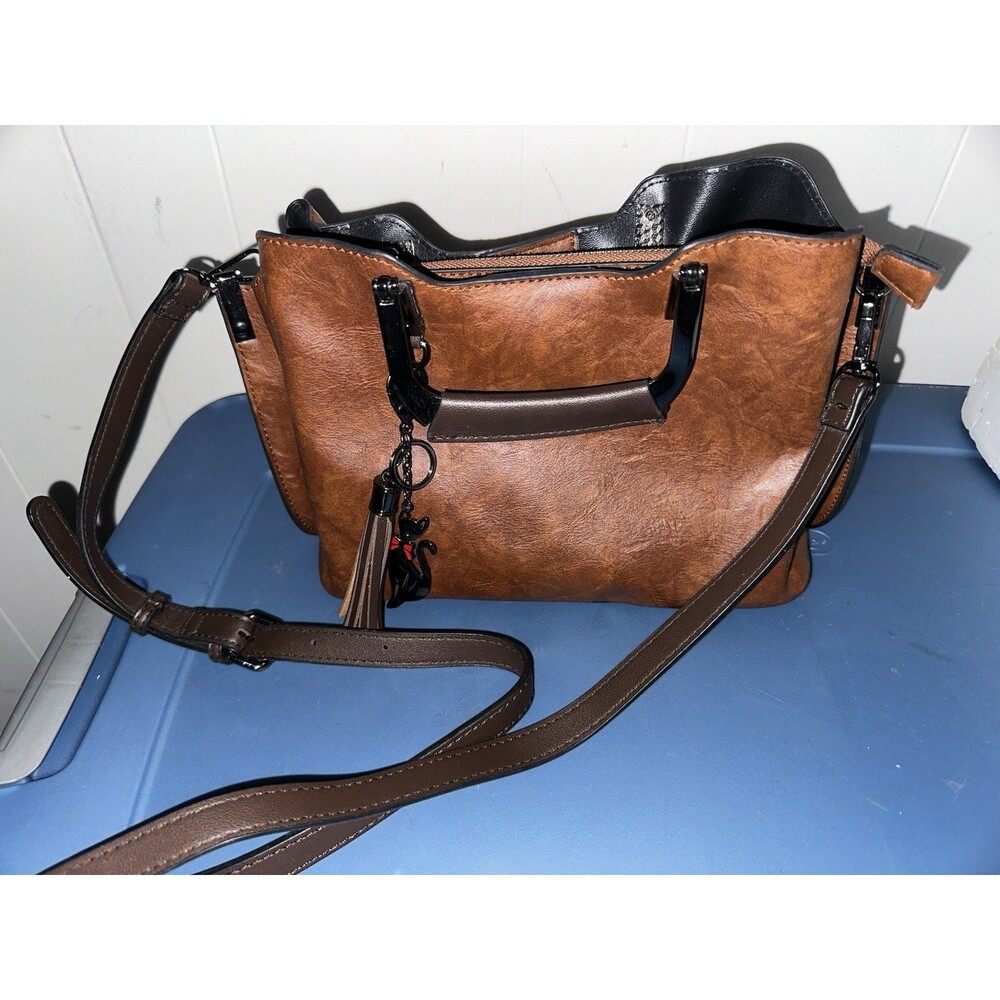 Rofozzi Trinity Small Vegan Leather Purse Shoulder & Top Handle Purse Brand New